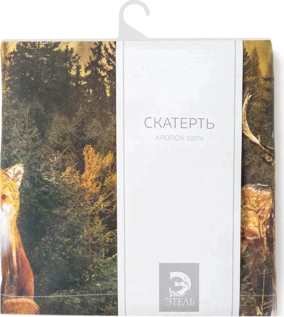 Скатерть «Этель: Лес», 180 × 150 см, хлопок 100 %, саржа, 190 г/м²