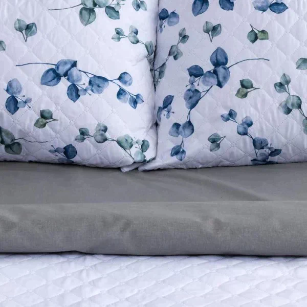 Комплект "Этель" Eucalyptus: покрывало 180х220  ±5 см и наволочки 50х70 - 2 шт, микрофибра
