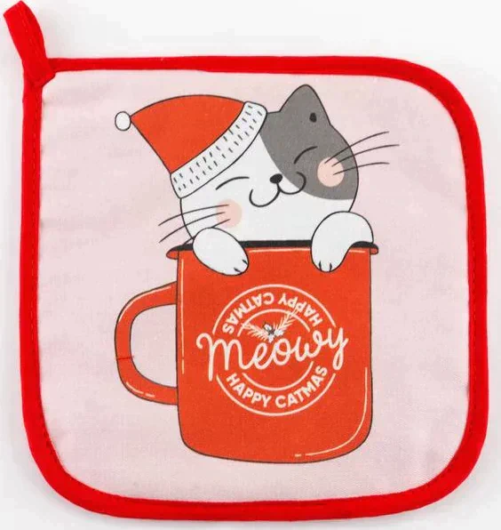 Прихватка "Catmas" 19х19см, саржа, 100% х/л,ватин 250г/м2