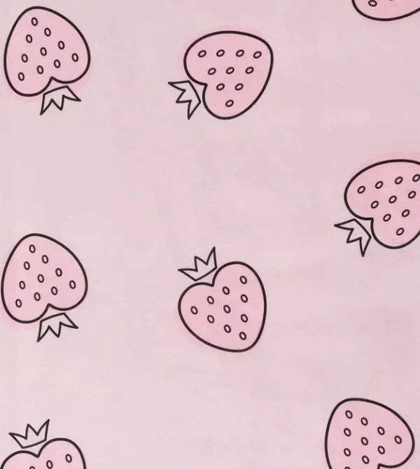 Постельное бельё «Этель» 2 сп Pink strawberry 175*215 см, 200*220 см, 70*70 см - 2 шт