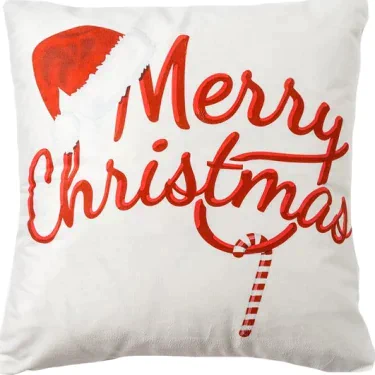 Наволочка Этель "Merry christmas" 42 х 42 см, велюр