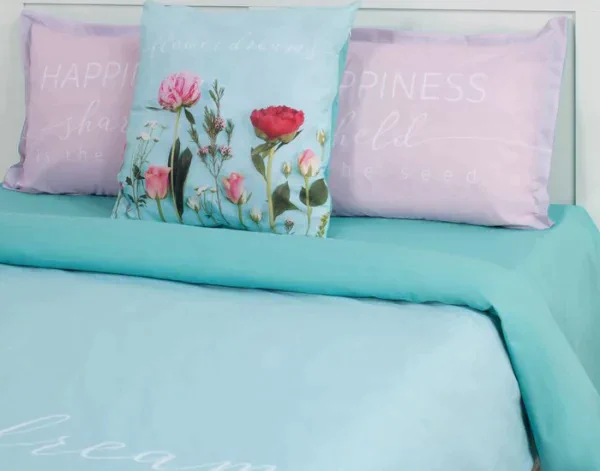 Постельное бельё Этель евро Flowers dream 200х217 см, 240*220 см, 50х70+3 см - 2 шт