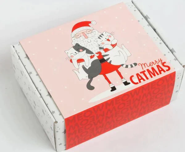 Подарочный набор новогодний "Merry catmas" полотенце и акс