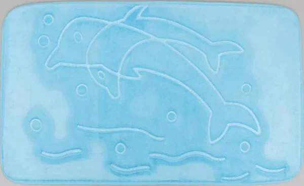 Коврик Доляна «Дельфины», 50×80 см, цвет синий
