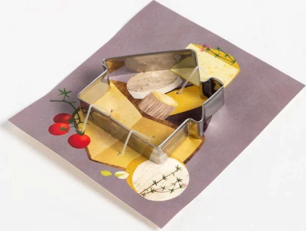 Набор кухонный «Cheese» подставка, полотенце, формочка