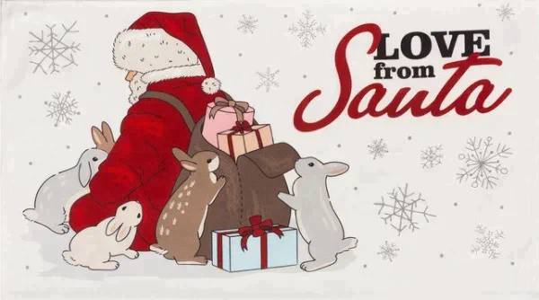 Набор в мешочке Этель From Santa: полотенце 40х73 см, формочки для запекания - 3 шт.