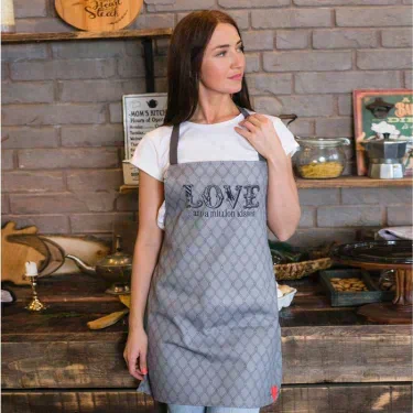 Фартук "Этель" Love 60х65 см см, 100% хл, саржа 190 гр/м2