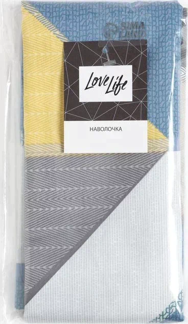 Наволочка LoveLife 70*70см, "Геометрия", 100% хлопок, сатин, 125г/м²