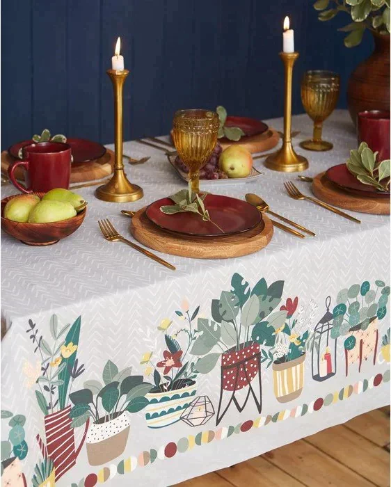Скатерть "Этель" Hygge 149х250 см, 100% хл, саржа 190 г/м2