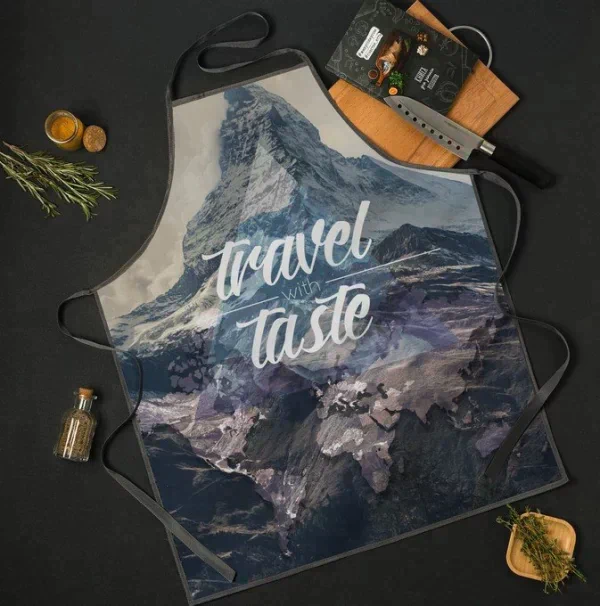Фартук "Travel the taste" 65*80см,100% п/э,оксфорд 210г/м2