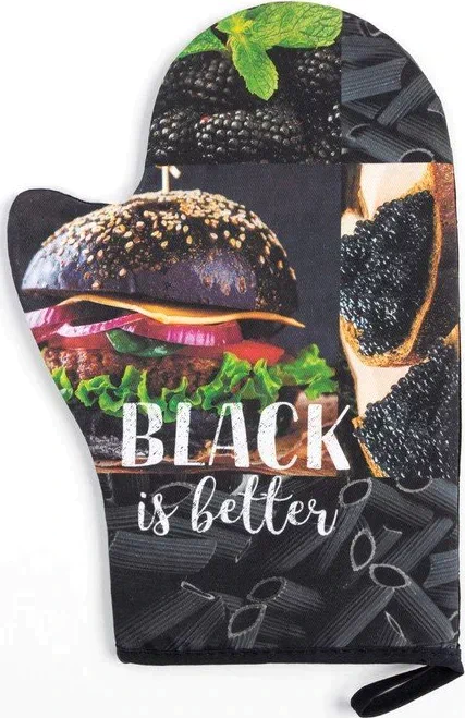 Варежка-прихватка Этель BLACK 20х27см,100% х/л, ватин 250г/м2