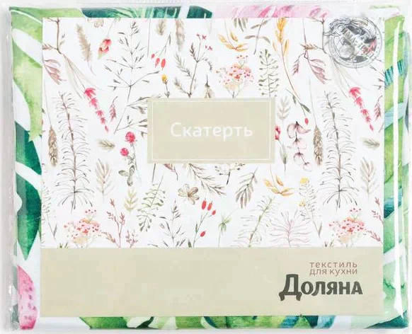 Скатерть Доляна Tropical garden 150*220 +/- 2 см, 100% п/э