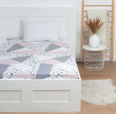 Простыня на резинке LoveLife 160*200*25см, 100% хлопок, сатин, 125г/м²