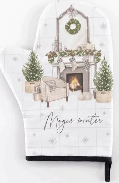 Варежка-прихватка Magic winter 20х28см, саржа, 100% х/л, ватин 250г/м2