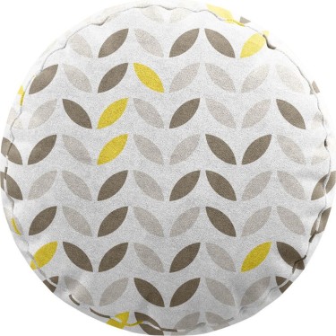 Подушка круглая Cortin «Маленькие листочки»