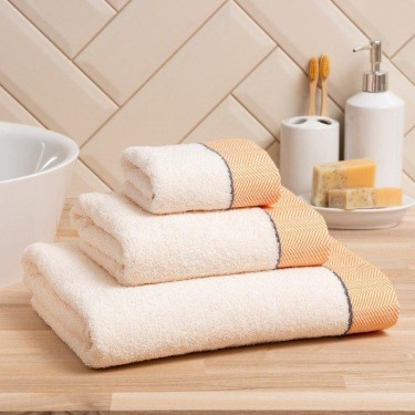 Полотенце махровое Love Life "Бриз" 30*50 см, оранжевый, 100% хл, 500 гр/м2