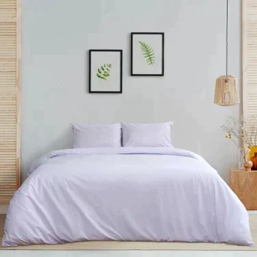 Постельное бельё «Этель» дуэт Арома Поплин 150×210 см - 2 шт., 220×240 см, 50×70 см - 2 шт., Лаванда, 125г/м², 100% хл
