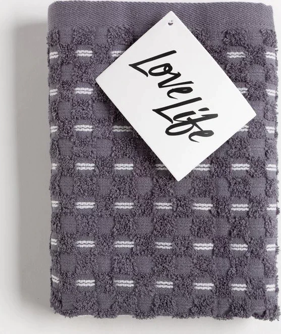Полотенце махровое LoveLife Navy 33х72±3 см, цвет серый