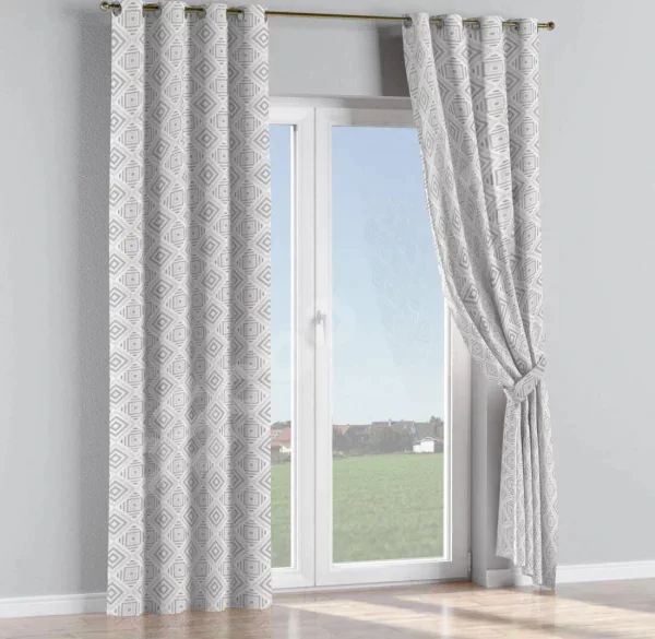 Комплект штор на люверсах «Техно серый»
