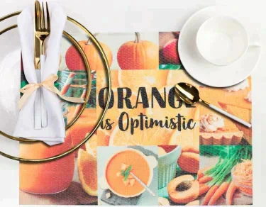 Салфетка на стол "ORANGE is Optimistic" 29*40 см