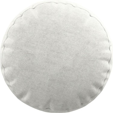 Подушка круглая «Кортин» лён димаут молочный