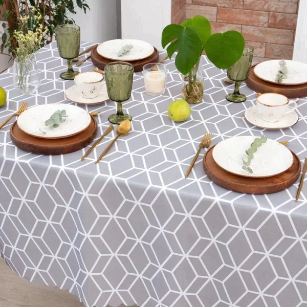 Скатерть Доляна Hexagon 145х110 см, 100% п/э