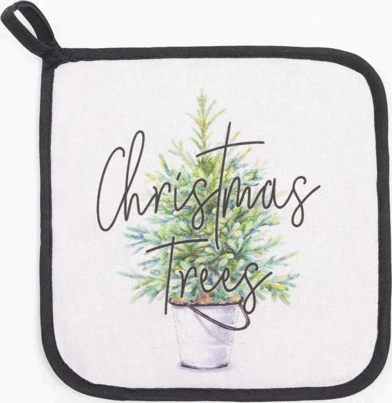 Набор кух. "Christmas trees" варежка-прихватка 20х28 см, прихватка 19х19 см, 100% хл