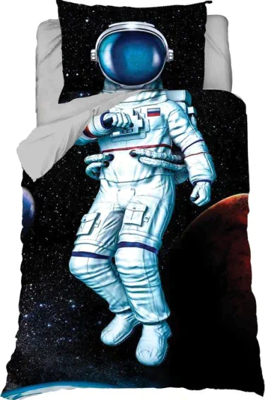 Постельное белье "Этель" 1,5 сп Astronaut 143х215 см, 150х214 см, 50х70 см -1 шт, 100% хл, бязь