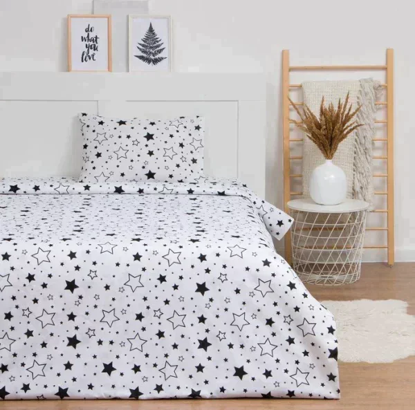 Постельное бельё LoveLife 1.5 сп «Звезды» (вид 3) 147х210, 150х215, 50х70-1 шт, 100% хлопок, бязь 120г/м2