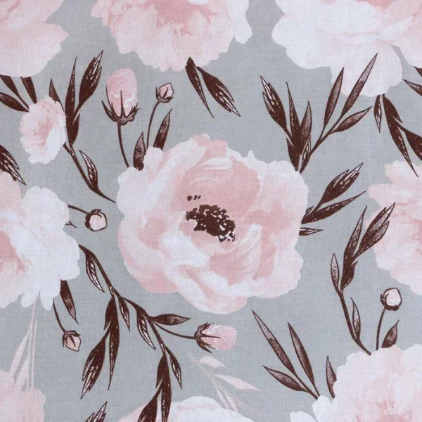 Постельное бельё Этель Дуэт Peonies 143х215 см-2шт, 220х240 см, 50х70 см-2шт, поплин,125 г/м2