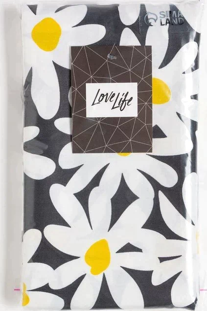 Наволочка LoveLife 70*70см, "Ромашки", 100% хлопок, сатин, 125г/м²