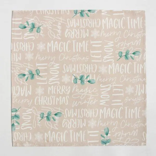 Набор салфеток Этель "Beautiful Сhristmas" 46х46 см - 4шт., 100%хл, саржа 190 г/м2