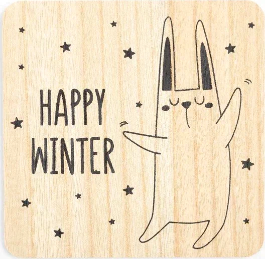 Набор кухонный Доляна Happy winter: подставка, прихватка