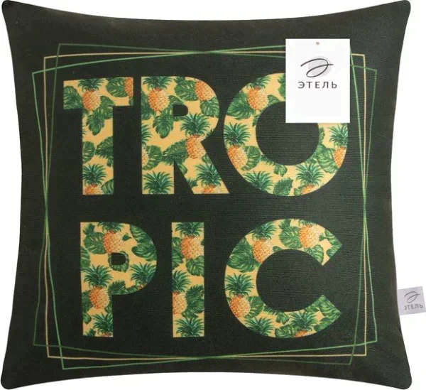 Подушка декоративная "Этель" Tropic 40 х 40 см, 100% п/э