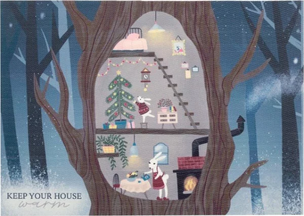 Салфетка на стол "Keep your house warm", ПВХ, 40*29 см