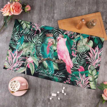 Полотенце "Этель" Tropical parrots 40х73 см, 100% хл, саржа 190 гр/м2