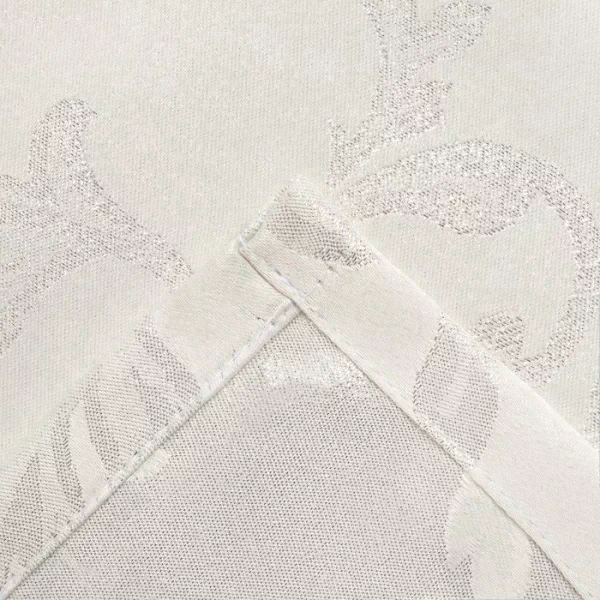 Скатерть Этель "White patterns" цвет белый, 142*283 +/-3 см, 115 ±10 гр,100% п/э
