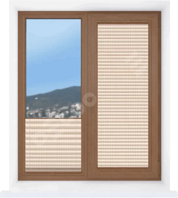 Штора плиссе Лайн перламутр светло-розовый
