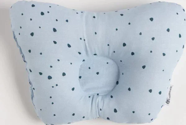 Подушка анатомическая "Крошка Я " Light blue, 26х22 см, 100% хлопок