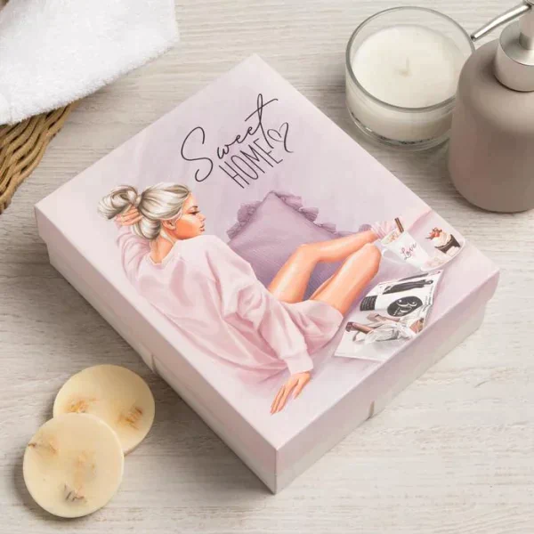 Набор махровых салфеток "Sweet home" 30х30 см -5шт, 100% хл, 340гр/м2