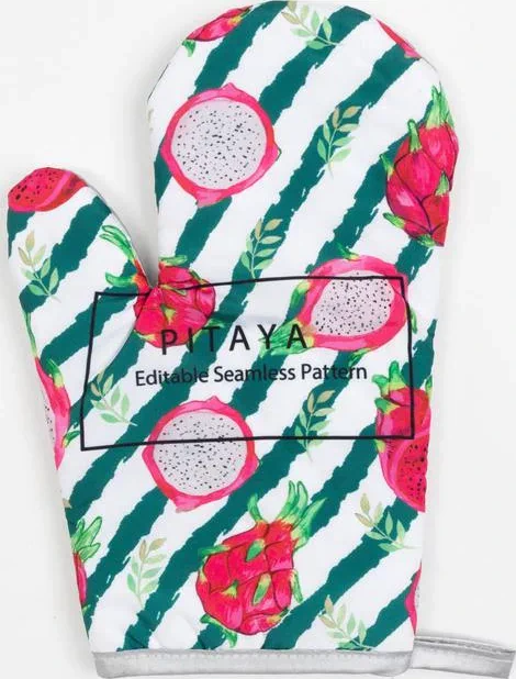Варежка-прихватка Доляна «Папайя» 26*16 см, 100% п/э