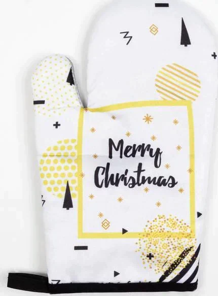 Кухонный новогодний набор Доляна Merry Christmas, прихватка 17*17 см, варежка 25*17 см,100% п/э