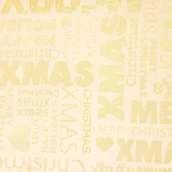 Скатерть Этель «Новый год: Merry xmas» цвет золотой, 142*110 +/-3 см, 115 ±10 гр, 100% п/э
