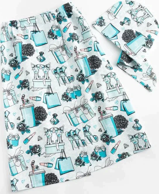 Набор для сауны Этель "Mint mood" парео 80*144 см + чалма, вафля 200г/м2, 100% хл