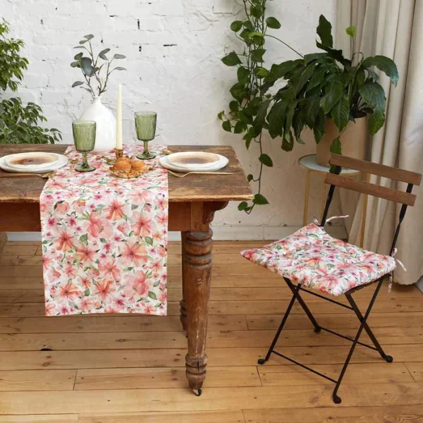 Сидушка на стул Этель Flowers 42х42см, 100% хл, 190 г/м2