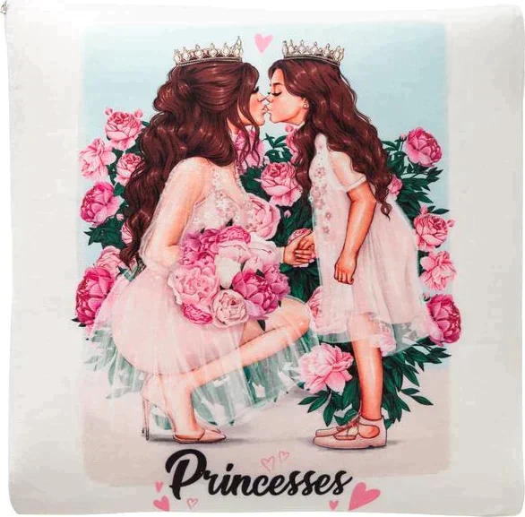 Подушка-плед Этель Princesses, подушка 40*40±3 см, плед 100*150 см 280 г/м2, 100%п/э