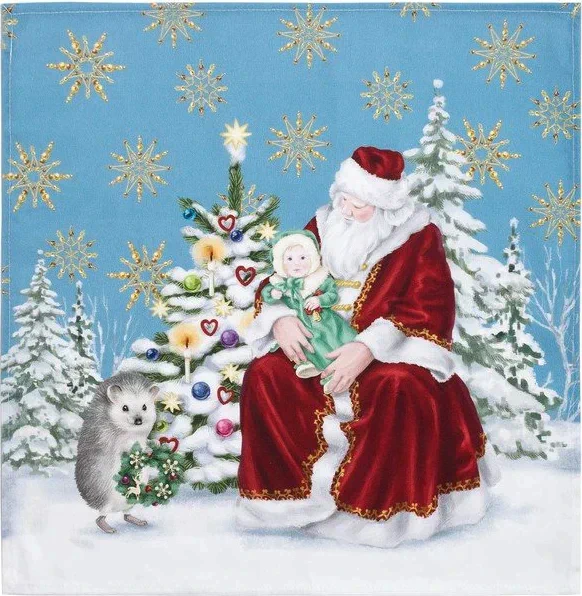 Набор столовый "Christmas time" скатерть 150х110см +/-3см с ГМВО, салф.40х40см-4 шт, хл100%