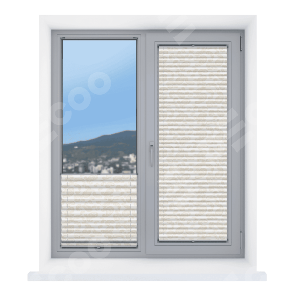 Штора плиссе ткань Раджа бежевый