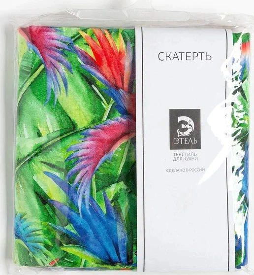 Скатерть Этель «Попугай», 110 × 150 см, репс, плотность 130 г/м², хлопок 100 %