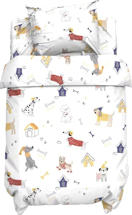 Постельное бельё детское Крошка Я "My doggy", 112х147 см, 60х120+20 см, 40х60 см